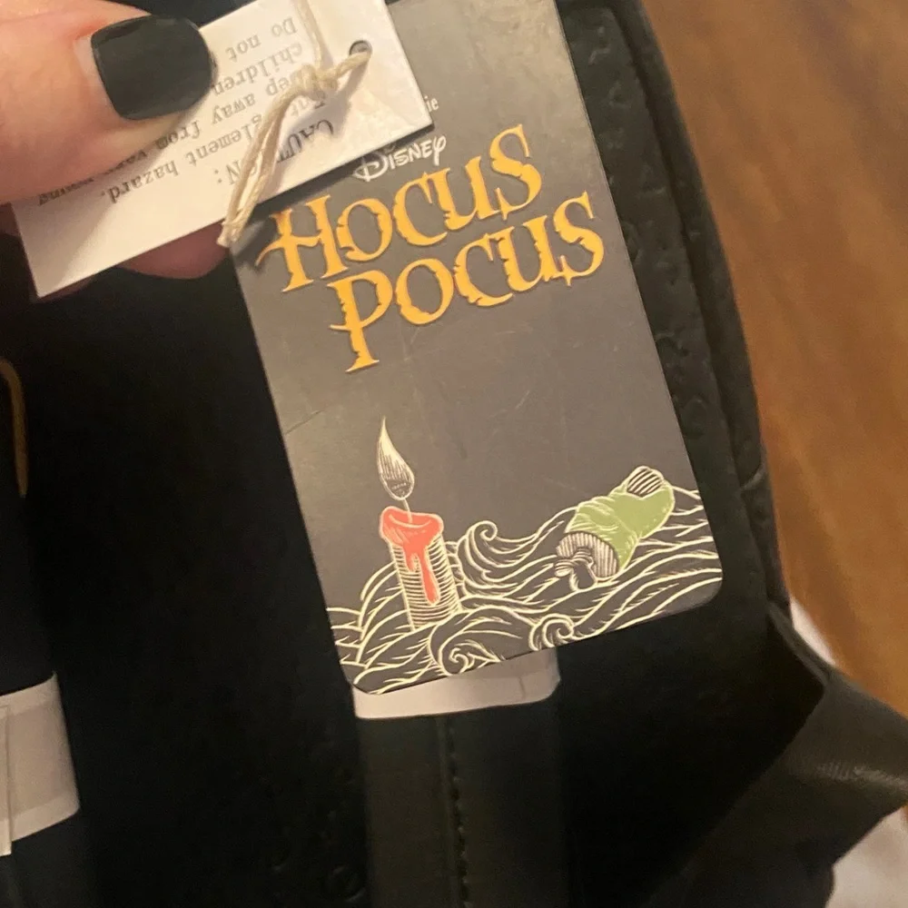 NWTs Disney Loungefly Hocus Pocus Gray and Black Bag - Picture 5 of 5